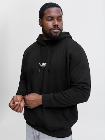 Felpa 'JJESOHO' di Jack & Jones Plus in nero