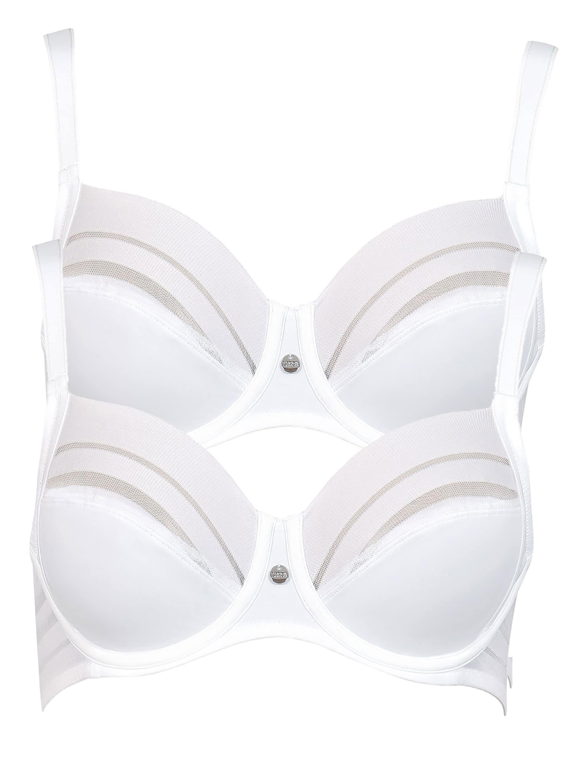 Lisca T-Shirt BH 'Alegra'‌‌‌‌‌‌‌‌ in Weiß: Vorderseite