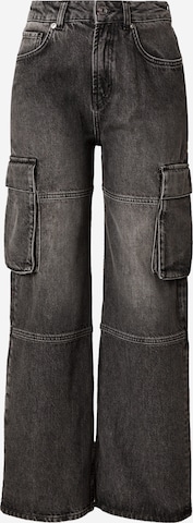 HUGO Wide leg Cargojeans 'Galese' in Grijs: voorkant