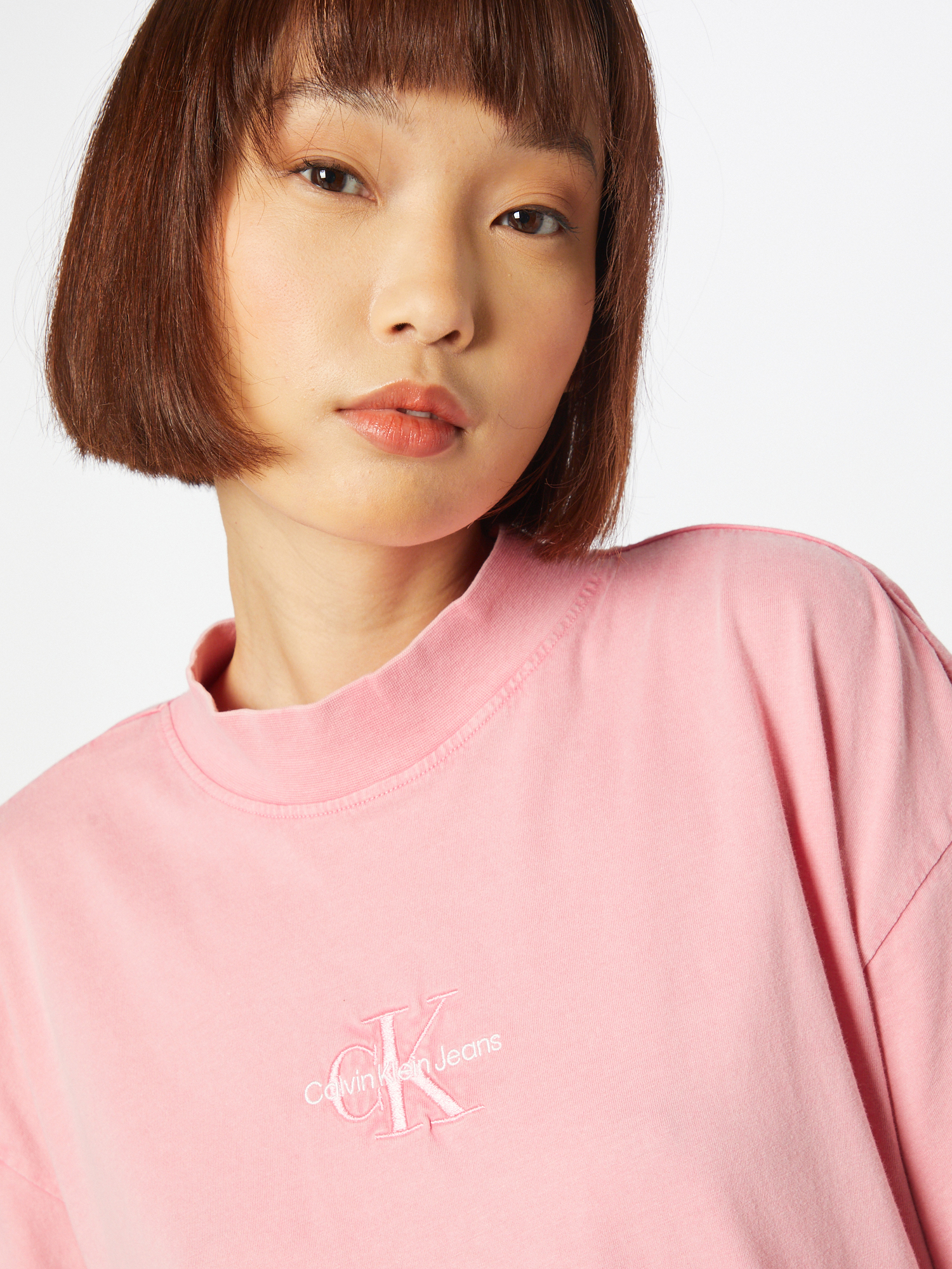 Calvin Klein Jeans T-Shirt in Rosa Calvin Klein Jeans T-Shirt in Rosa