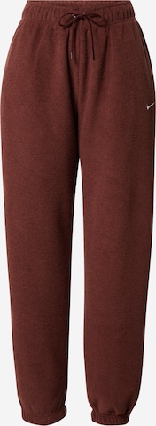 Nike Sportswear Tapered Pants in Brown: front