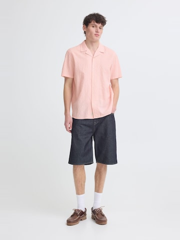 BLEND Regular Fit Kurzarmhemd ' BHBarny Cuba ' in Pink