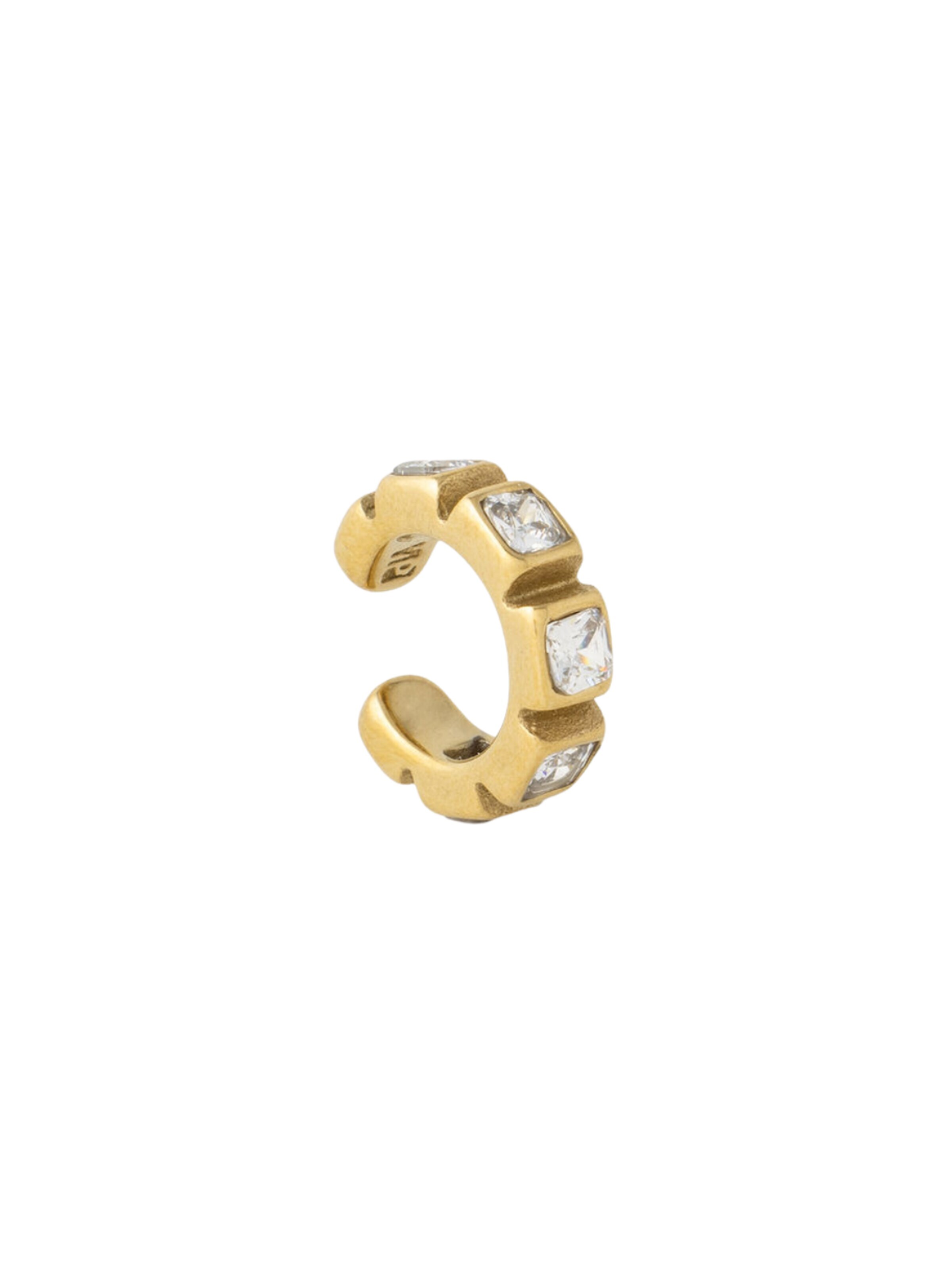 Boucles d'oreilles 'Ear cuff Loki G' YParis en or : devant