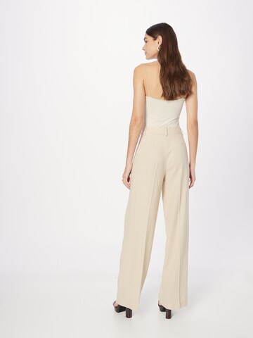 mbym Loose fit Pleat-Front Pants 'Cristiana' in White