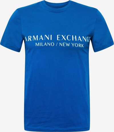 ARMANI EXCHANGE Majica | modra / bela barva, Prikaz izdelka