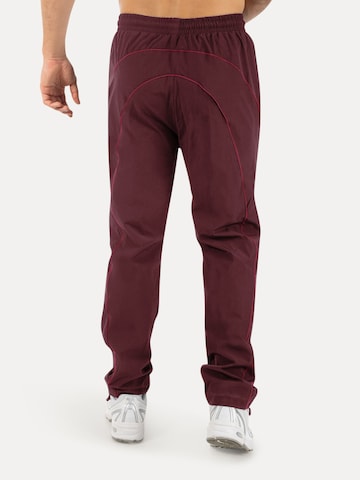 Loosefit Pantalon de sport 'Kyson' Smilodox en rouge