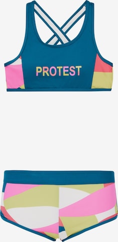 PROTEST Bralette Bikini 'PRTFavour JR' in Blue: front