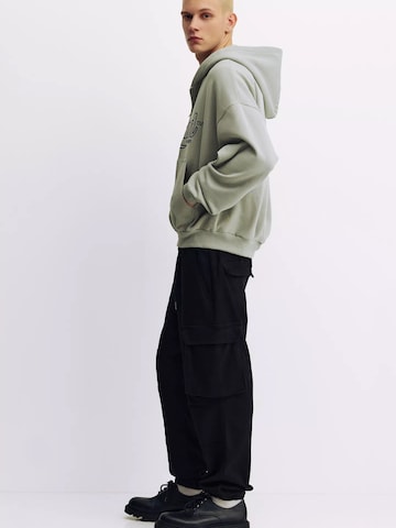 Effilé Pantalon cargo Pull&Bear en noir