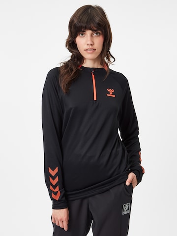 Hummel Sports sweatshirt in Black: front