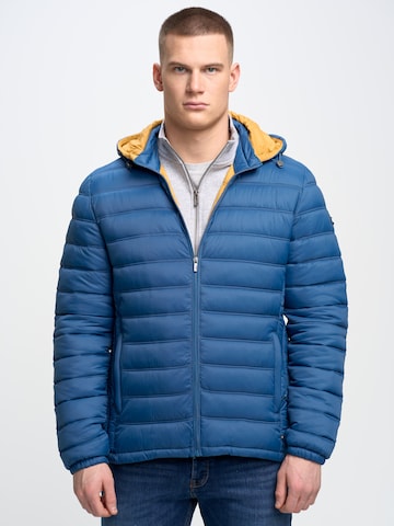BIG STAR Winter Jacket 'Acarf' in Blue: front
