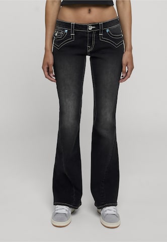 True Religion Flared Jeans 'Joey' in Zwart: voorkant