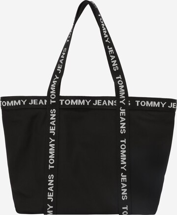 Shopper 'Essential' di Tommy Jeans in nero: frontale