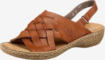 Rieker Sandal i brun: framsida