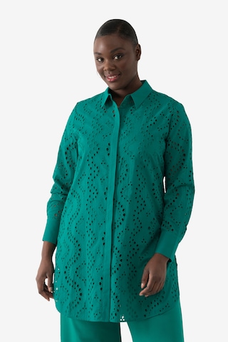 Ulla Popken Blouse in Groen: voorkant