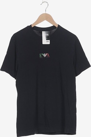 Emporio Armani T-Shirt L in Blau: Vorderseite
