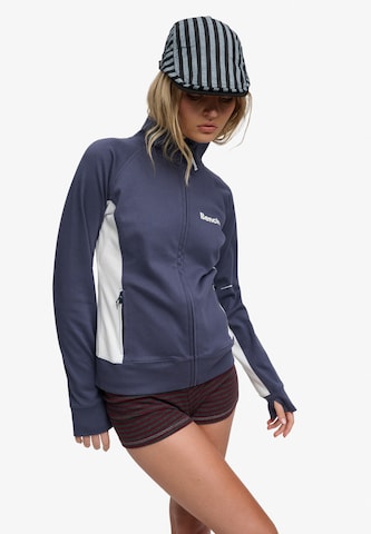 Superdry & Co Sweatvest 'Bench X Superdry & Co' in Blauw: voorkant
