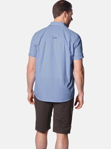 Jan Vanderstorm Comfort fit Overhemd ' Kjettil ' in Blauw