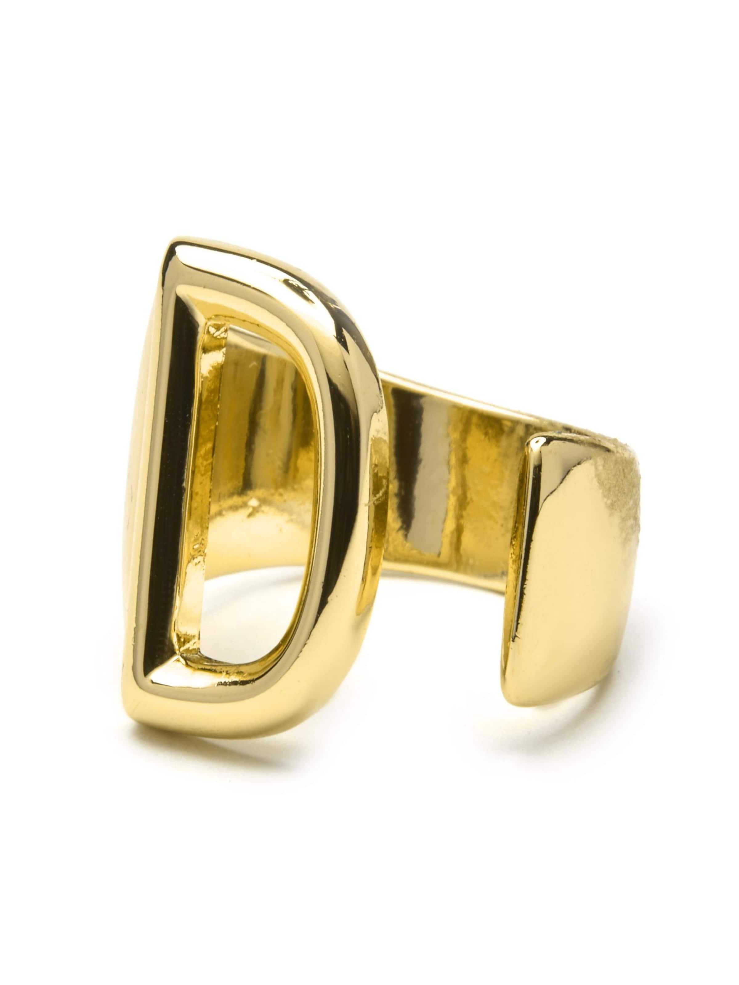 Luxenter Ring 'Alphabet D' in Goud