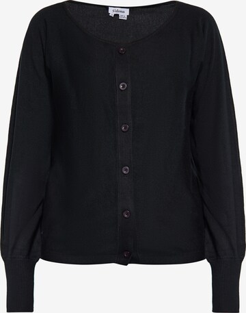 Sidona Knit Cardigan in Black: front