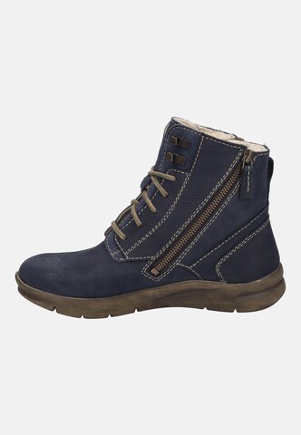JOSEF SEIBEL Lace-Up Ankle Boots 'Conny' in Blue