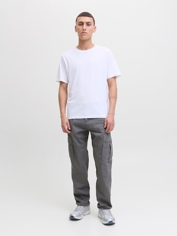 JACK & JONES Свободный крой Брюки-карго 'JPSTKANE JONNIE' в Серый