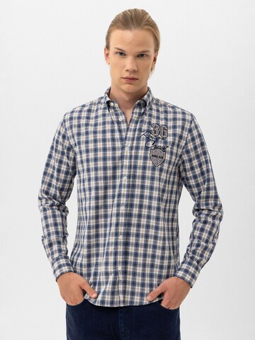 Regular fit Camicia di By Diess Collection in blu: frontale