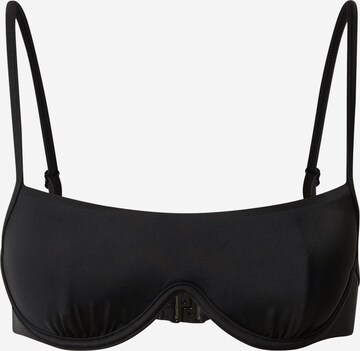 Hunkemöller - Bustier Top de bikini 'Sicily' en negro: frente