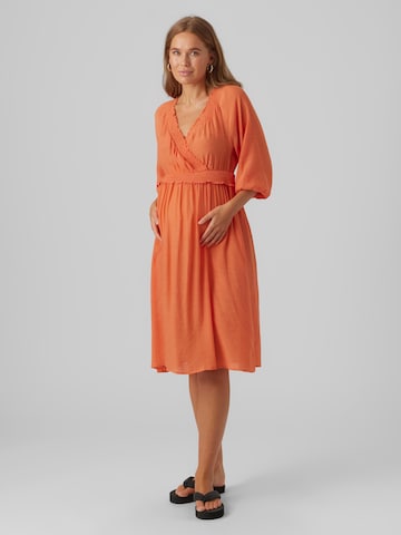 MAMALICIOUS Kleid 'Peace' in Orange: predná strana