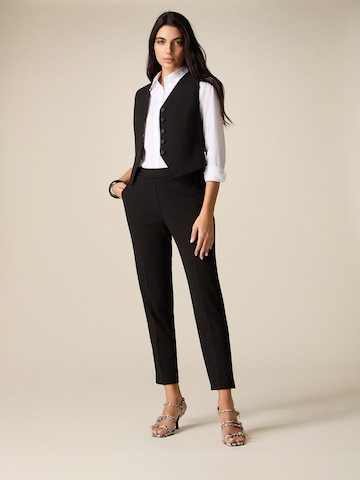 Regular Pantalon oltre en noir : devant