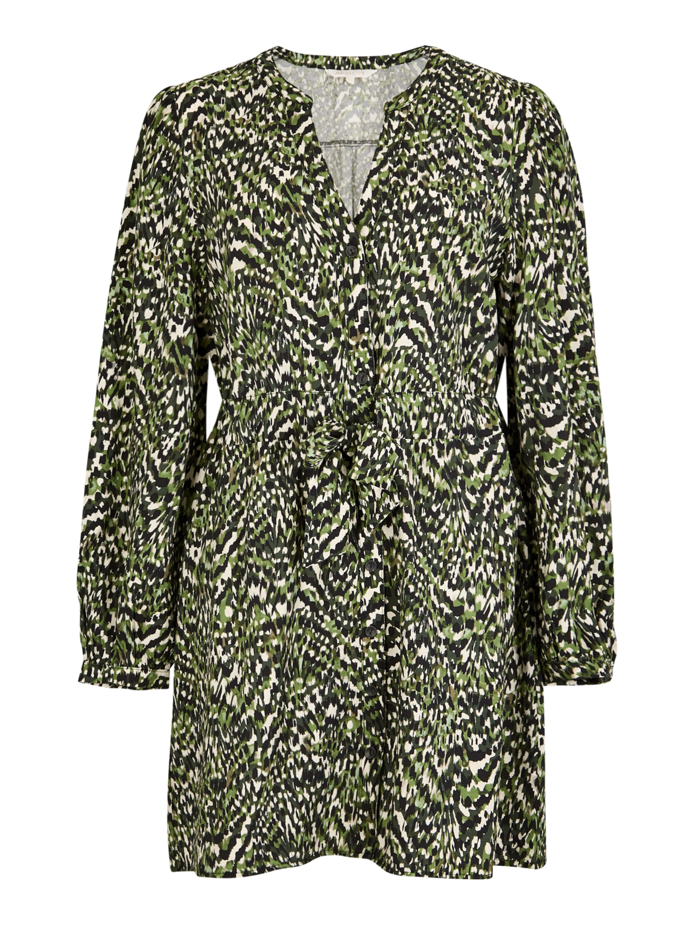 Apricot Jurk in Groen: voorkant