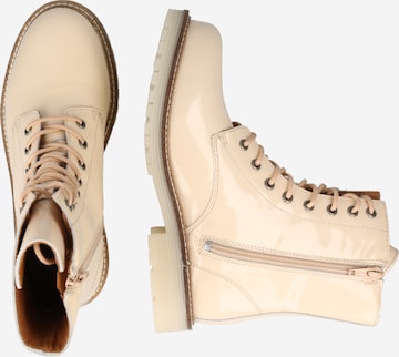 Apple of Eden Lace-Up Ankle Boots 'Sun' in Beige