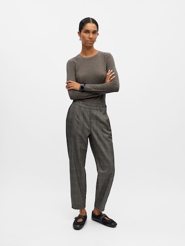 OBJECT Tapered Pants 'OBJLISA' in Grey