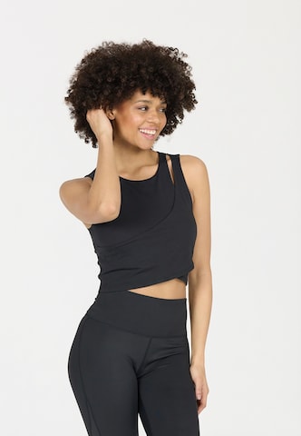 Athlecia Sporttop 'Aisari' in Zwart: voorkant