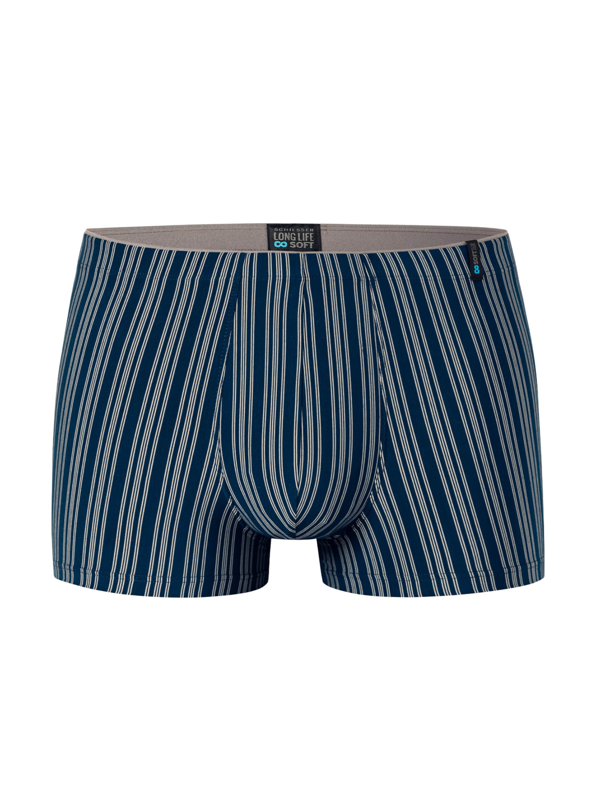 SCHIESSER Boxer shorts 'Long Life Soft' in Blue: front