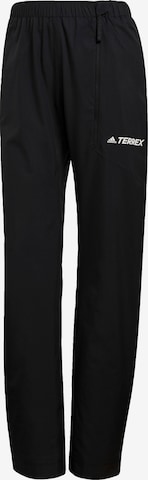 ADIDAS TERREX - Loosefit Pantalón de montaña en negro: frente