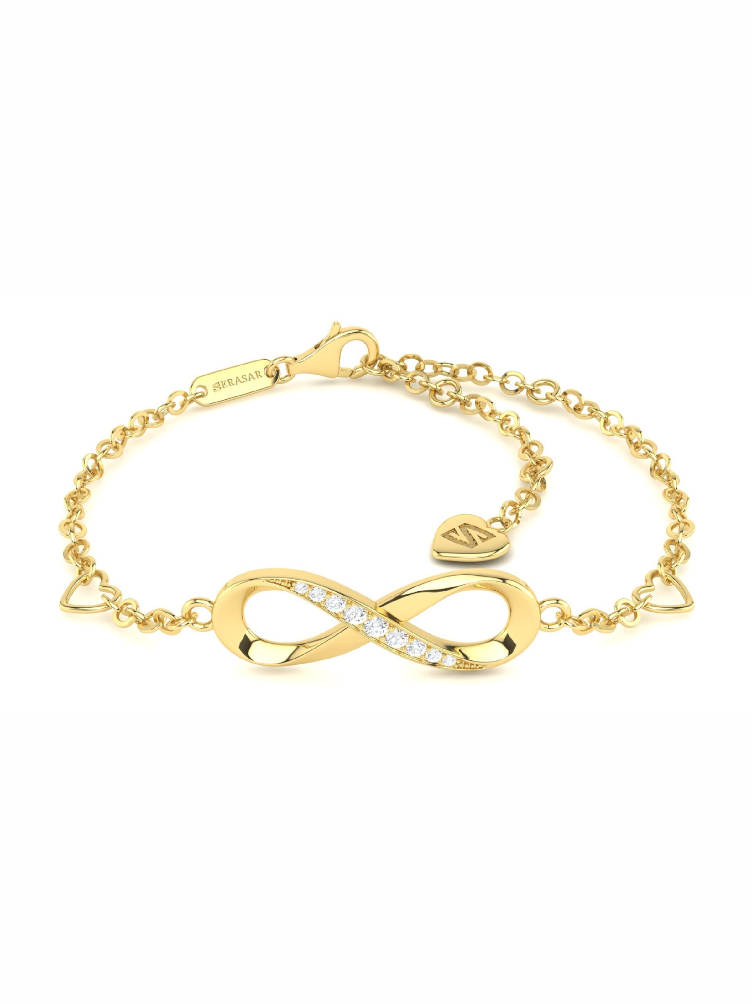 SERASAR Armband 'Anklet Infinity' in Goud: voorkant