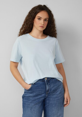 QS Shirt in Blauw: voorkant