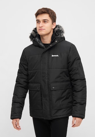 BENCH Winter Parka in Black: front