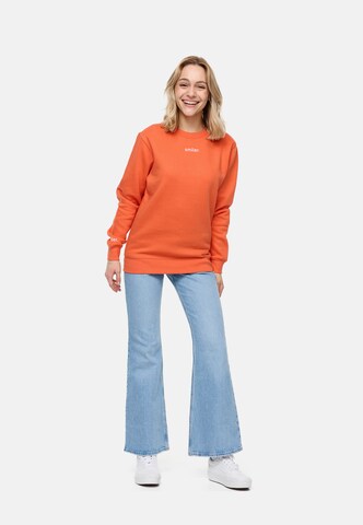 smiler. Sweatshirt dude. in Orange: Vorderseite