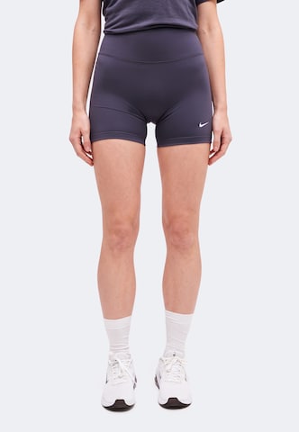 Skinny Pantaloni sport 'ONE' de la NIKE pe albastru: față