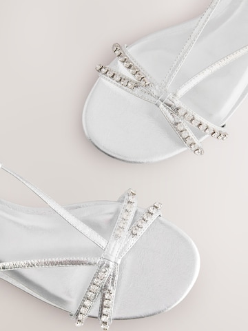 Next Sandalen met riem 'Forever Comfort' in Zilver
