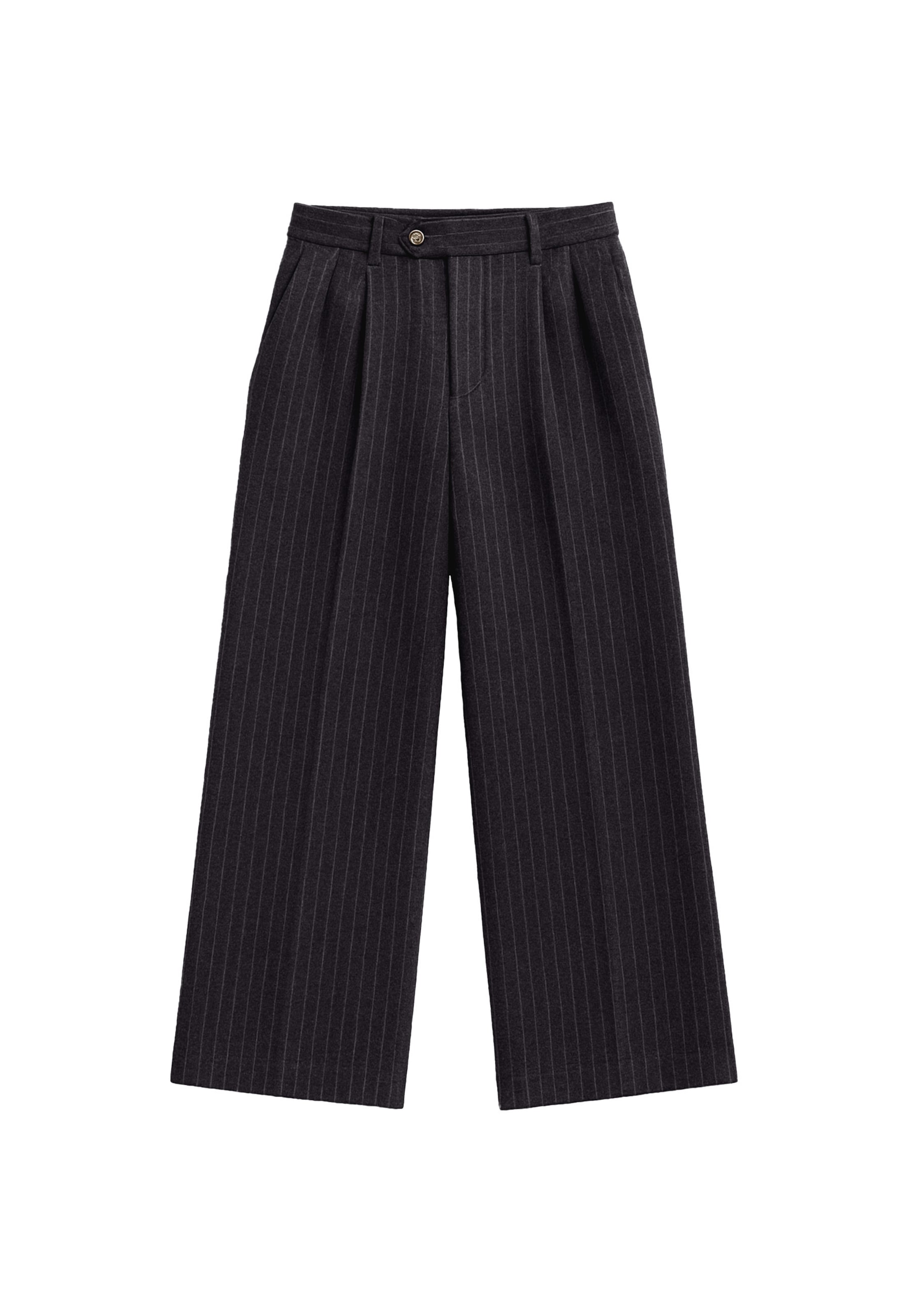 regular Pantaloni con pieghe di Prohibited in grigio: frontale
