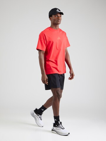 ADIDAS SPORTSWEAR Λειτουργικό μπλουζάκι 'A SZN' σε κόκκινο