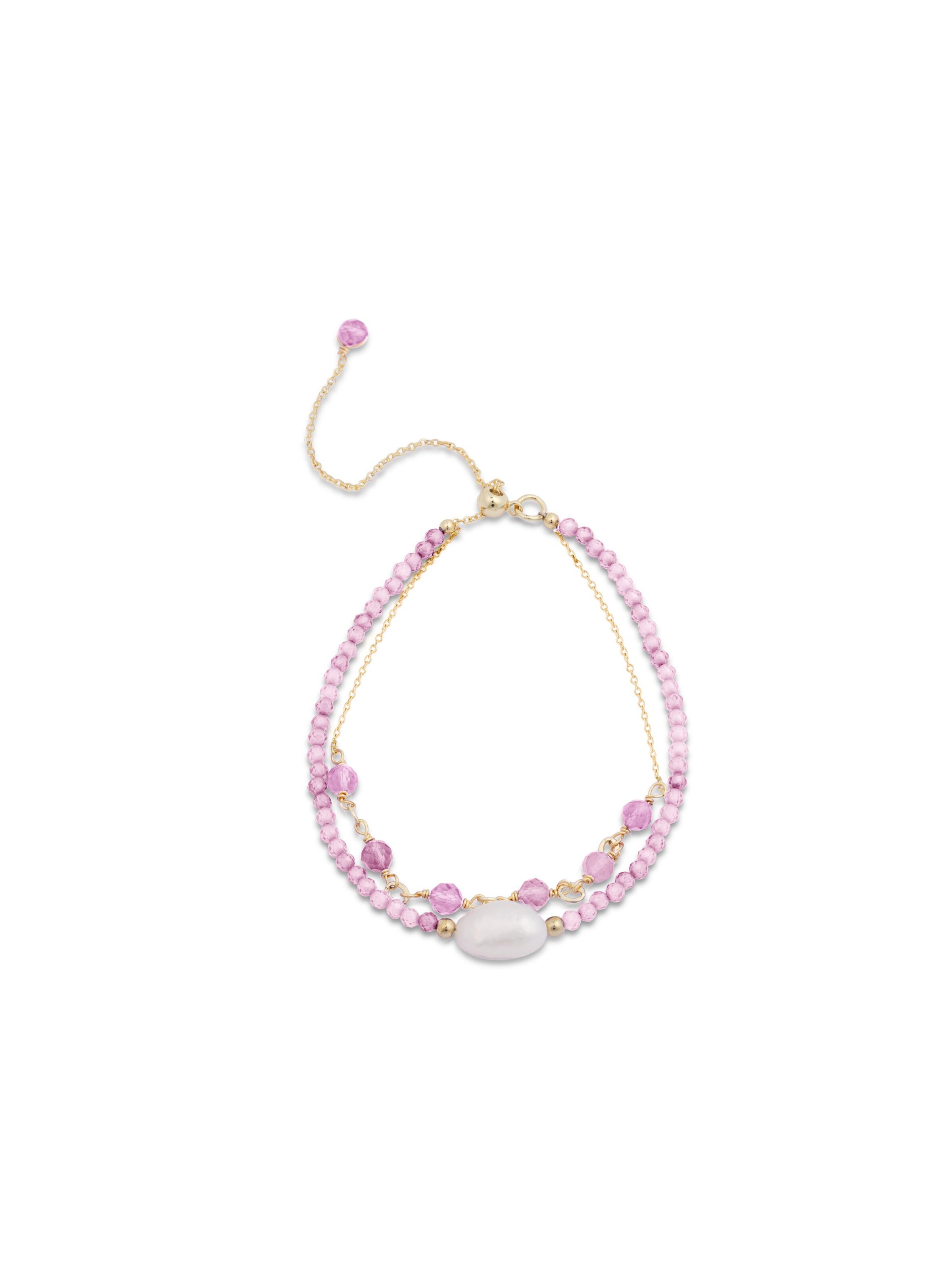 Luxenter - Pulsera 'Ekhao' en rosa: frente