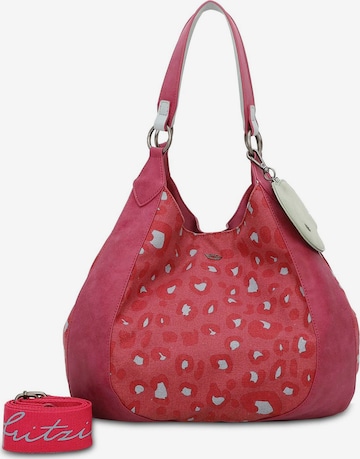 Fritzi aus Preußen Shoulder Bag 'Izzy Woo ' in Pink: front