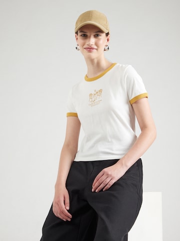 T-shirt 'De La Vans Ringer' VANS en blanc : devant