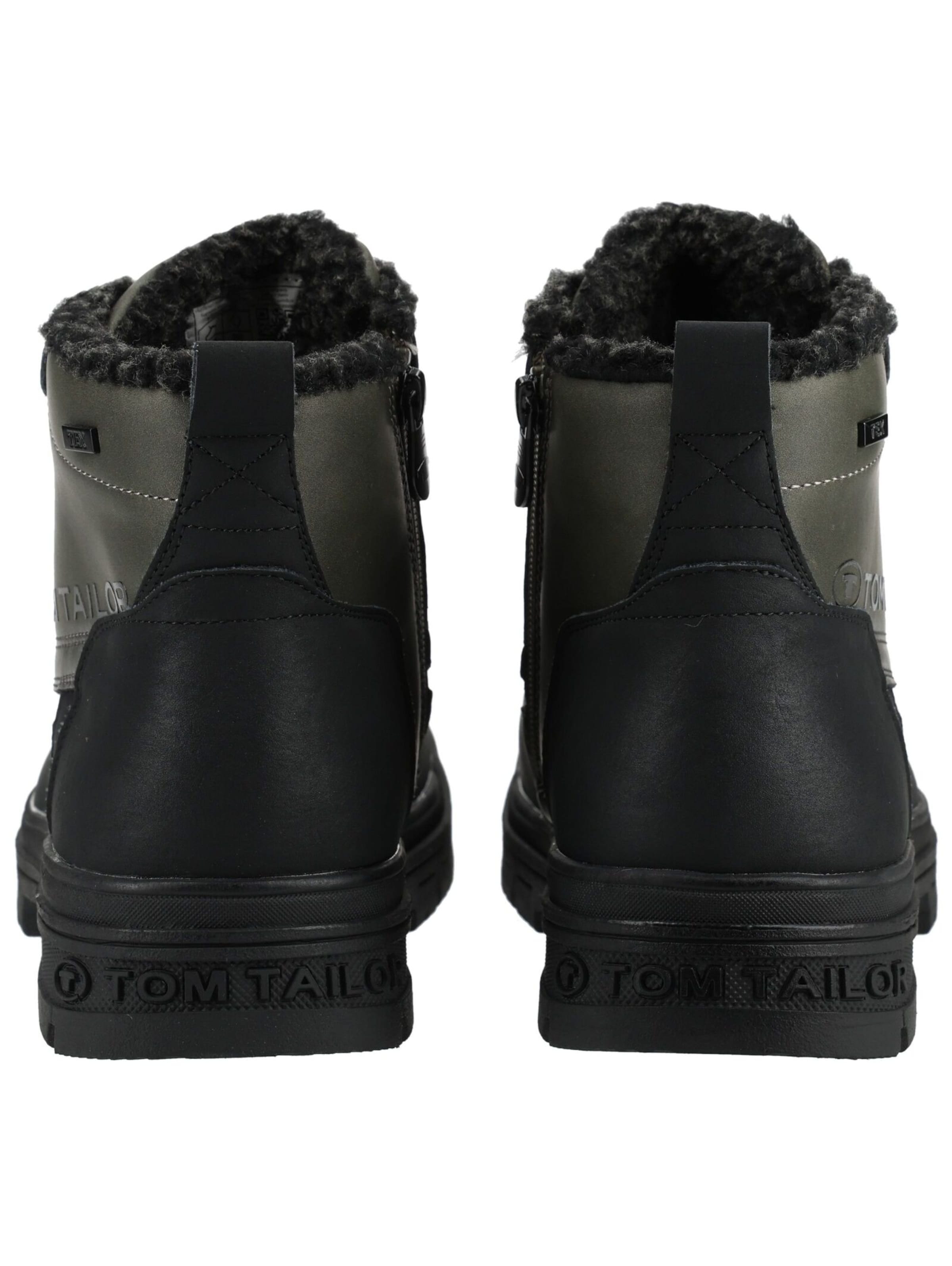 TOM TAILOR - Botas con cordones en verde