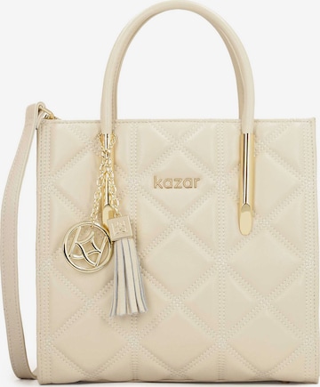 Kazar Handbag in Beige: front