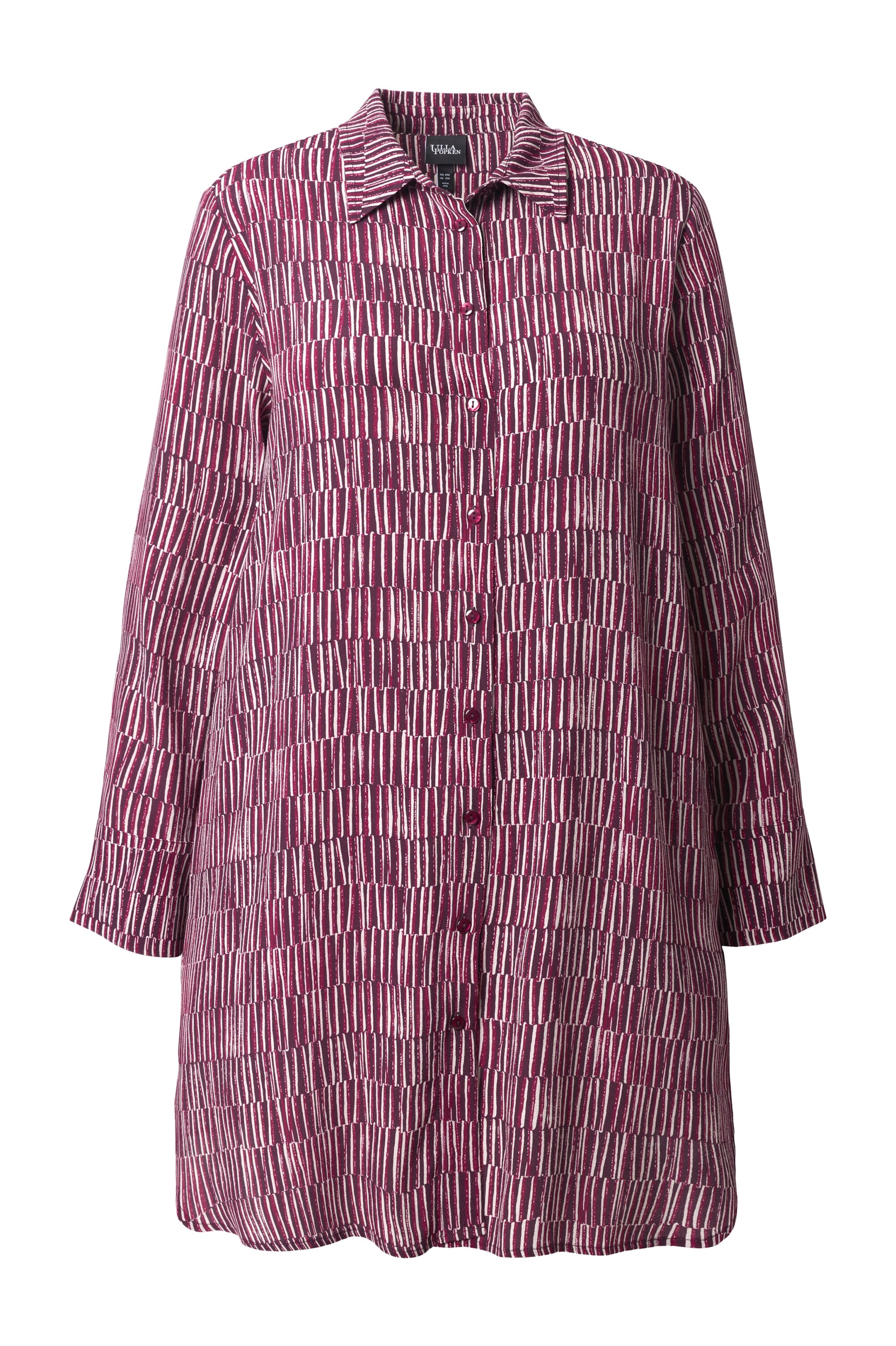 Ulla Popken Pluus, värv lilla: eest vaates