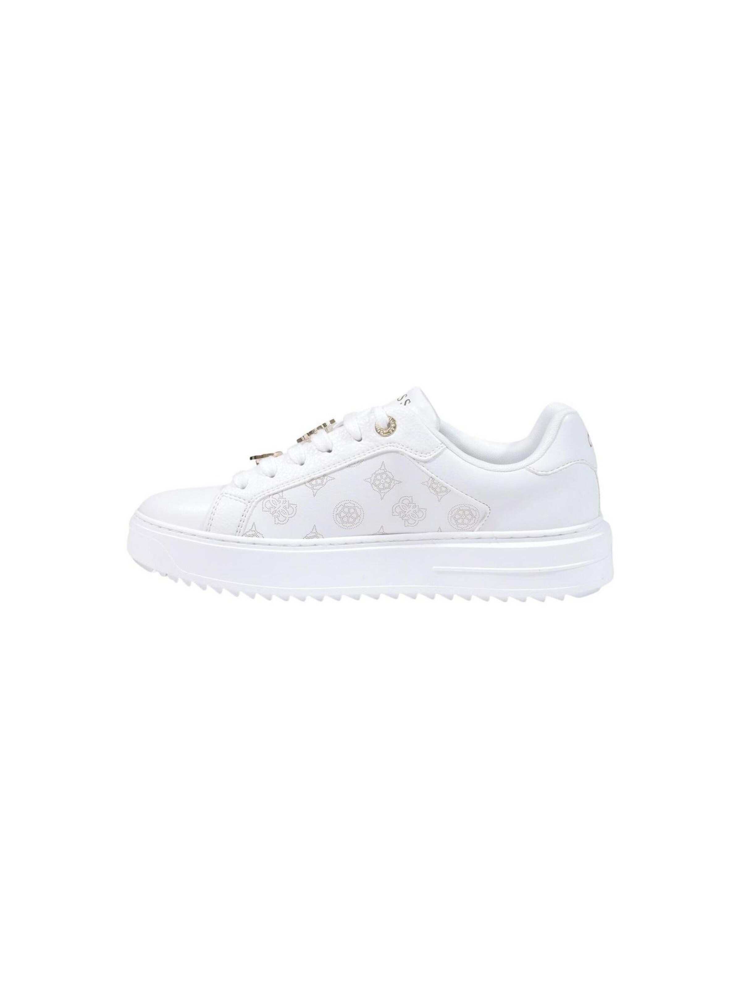 Baskets basses 'DUENA FLFDUE ELE12' GUESS en blanc